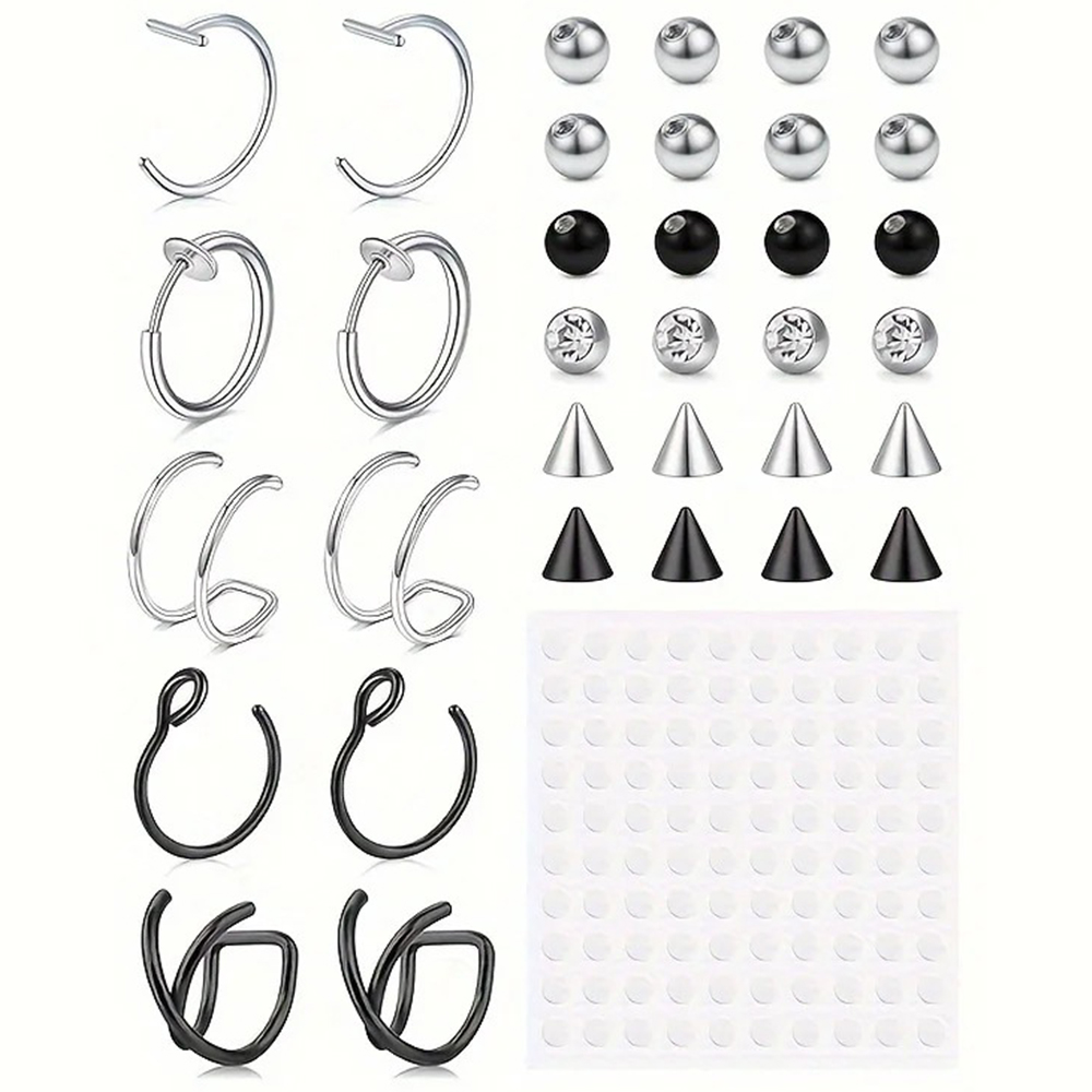Body Jewelry And Piercing - ثقوب مزيفة، حلقة شفاه مزيفة، حلقة