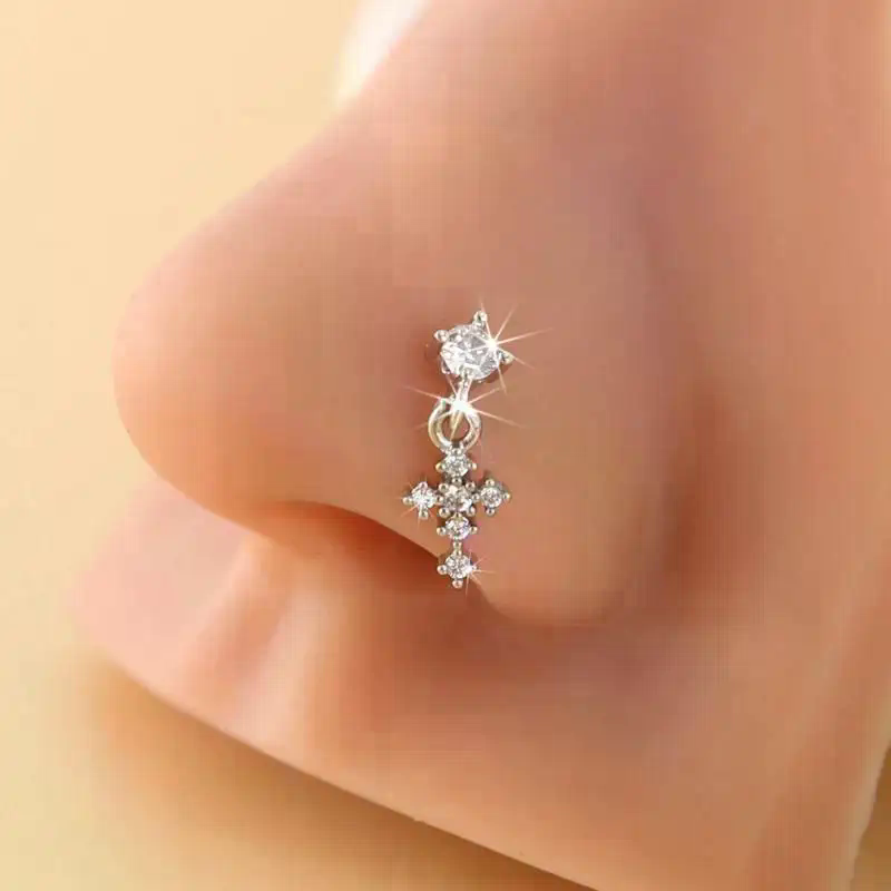 Body Jewelry Tunnels - حلقات أنف متدلية للنساء، مجوهرات ثقب