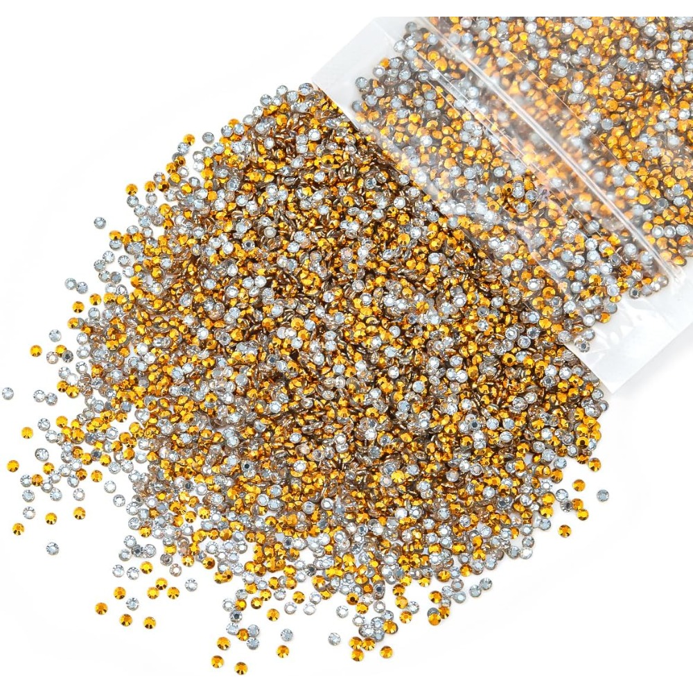 Yellow Body Jewelry - ١٠٠٠٠ قطعة من أحجار الراين الراتنجية