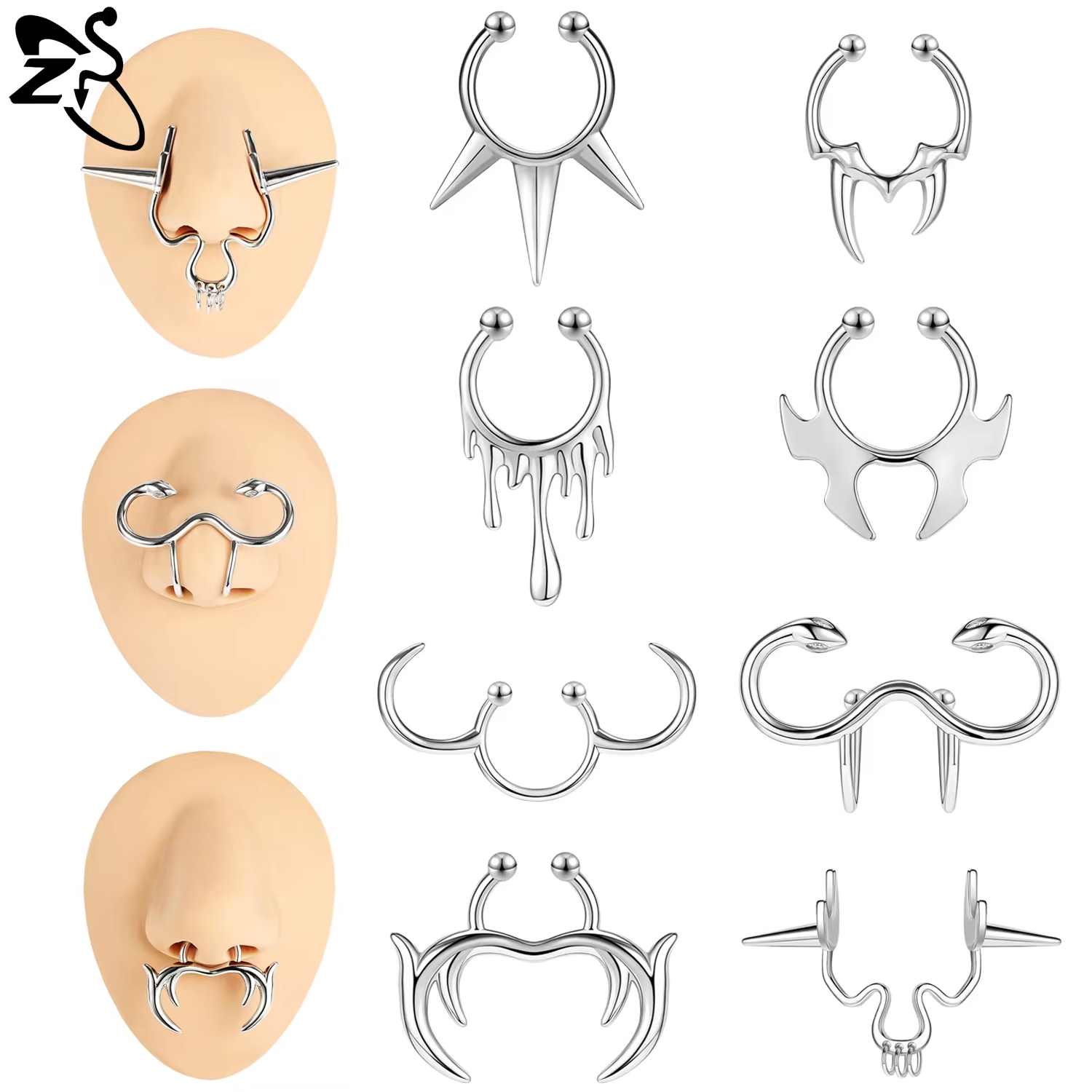 Body Jewelry Tunnels - حلقة الحاجز الوهمي للرجال والنساء على