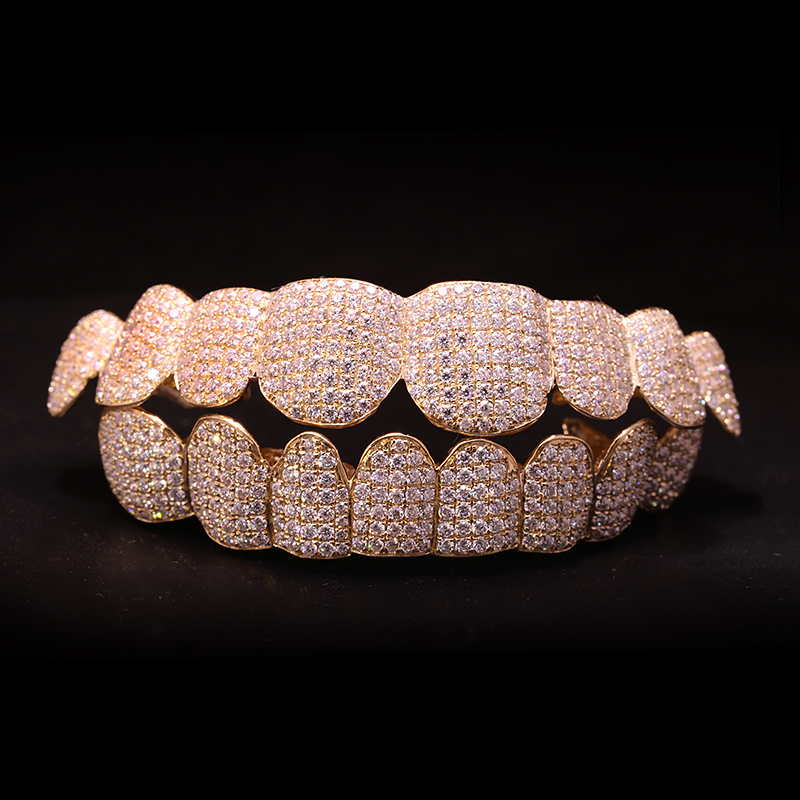 Yellow Body Jewelry - مخصص مختبر نمت الماس HPHT Grillz