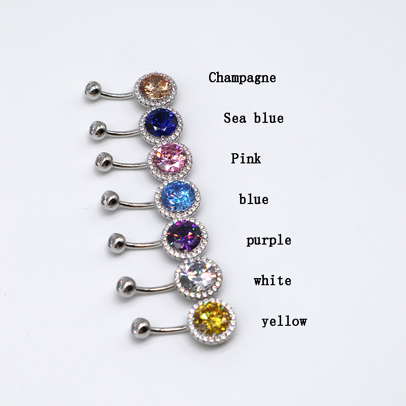 MIQIAO 925 فضة ثقب البطن زر خو - مراجعة Yellow Body Jewelry وسعره