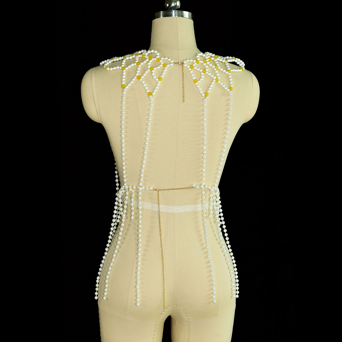 أزياء فو اللؤلؤ الجسم مجوهرات  - مراجعة Yellow Body Jewelry وسعره