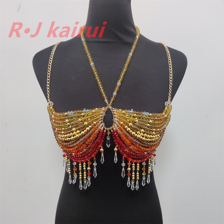 RJ موضة مثير معدن أصفر أحمر كر - مراجعة Yellow Body Jewelry وسعره