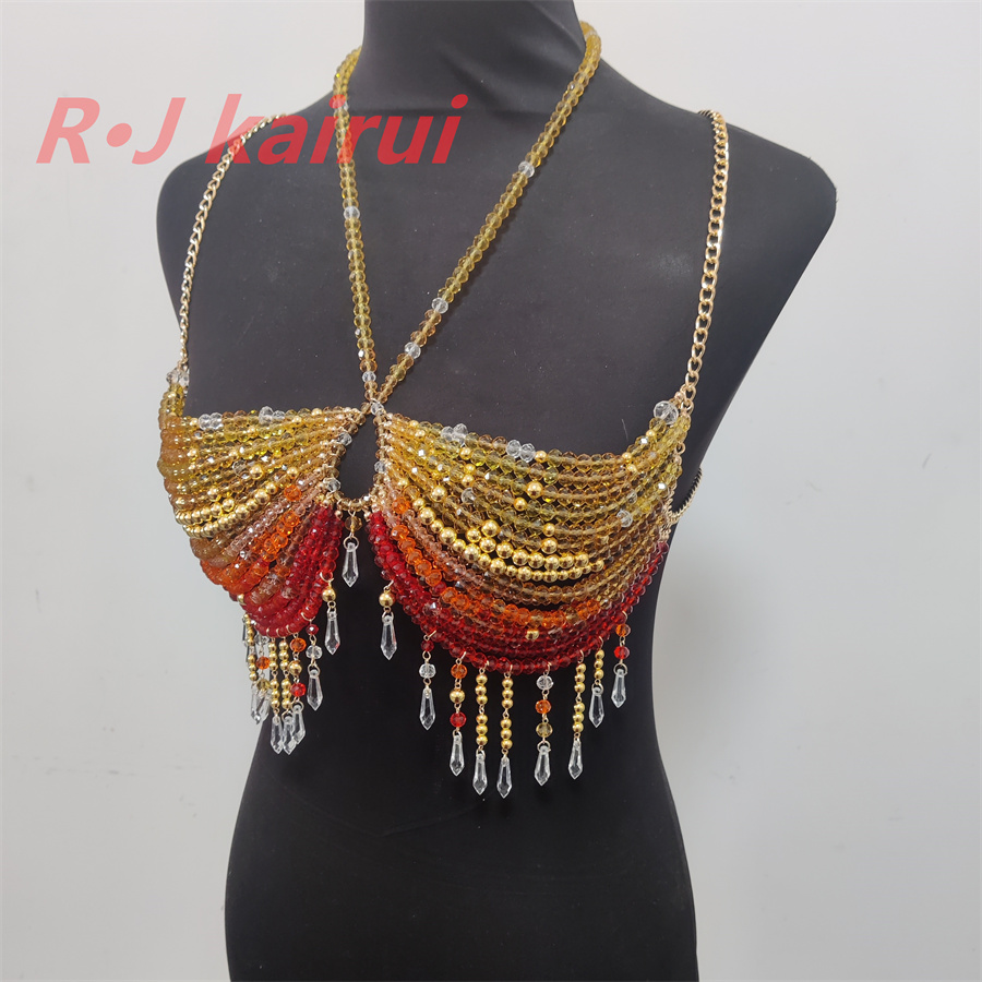 RJ موضة مثير معدن أصفر أحمر كر - مراجعة Yellow Body Jewelry وسعره