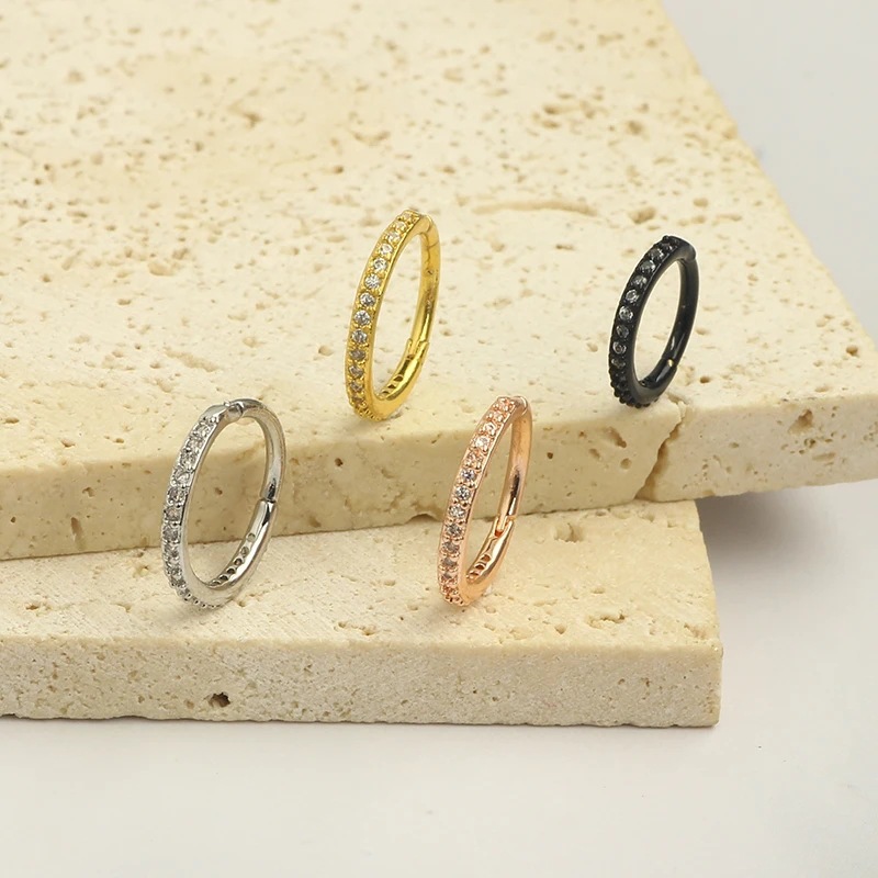 حلقة أنف شفافة 16G مرصعة بالزر - مراجعة Body Jewelry And Piercing وسعره