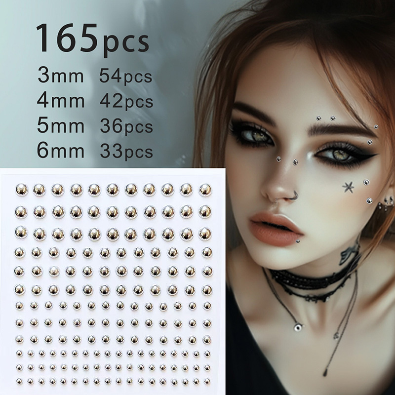3D الوجه عيون حزب ماكياج الوشم - مراجعة Body Jewelry Stickers وسعره