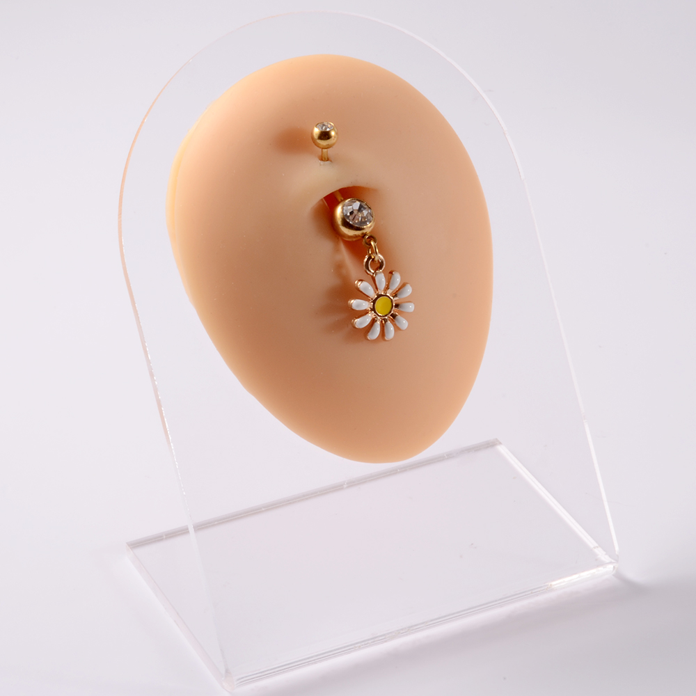 361L الجراحية الصلب ديزي زهرة  - مراجعة Yellow Body Jewelry وسعره