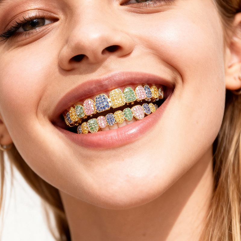 جديد: مجوهرات فم رائعة بنمط ال - مراجعة Body Jewelry Real Diamonds وسعره