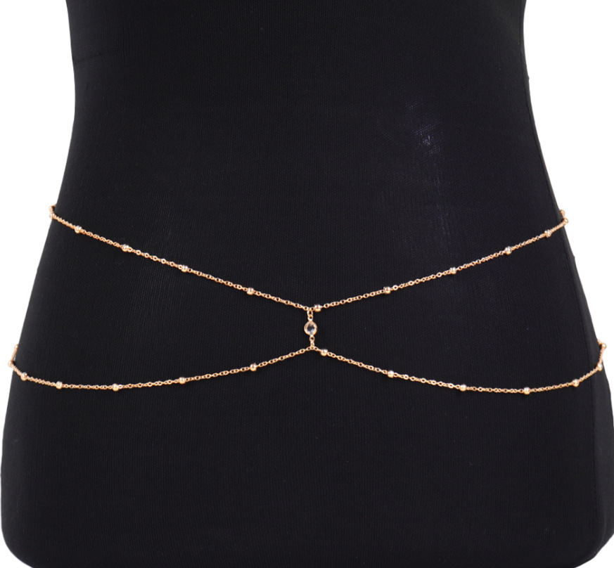 سلاسل البطن مطرز بالخرز من حجر - مراجعة Body Jewelry Ends وسعره