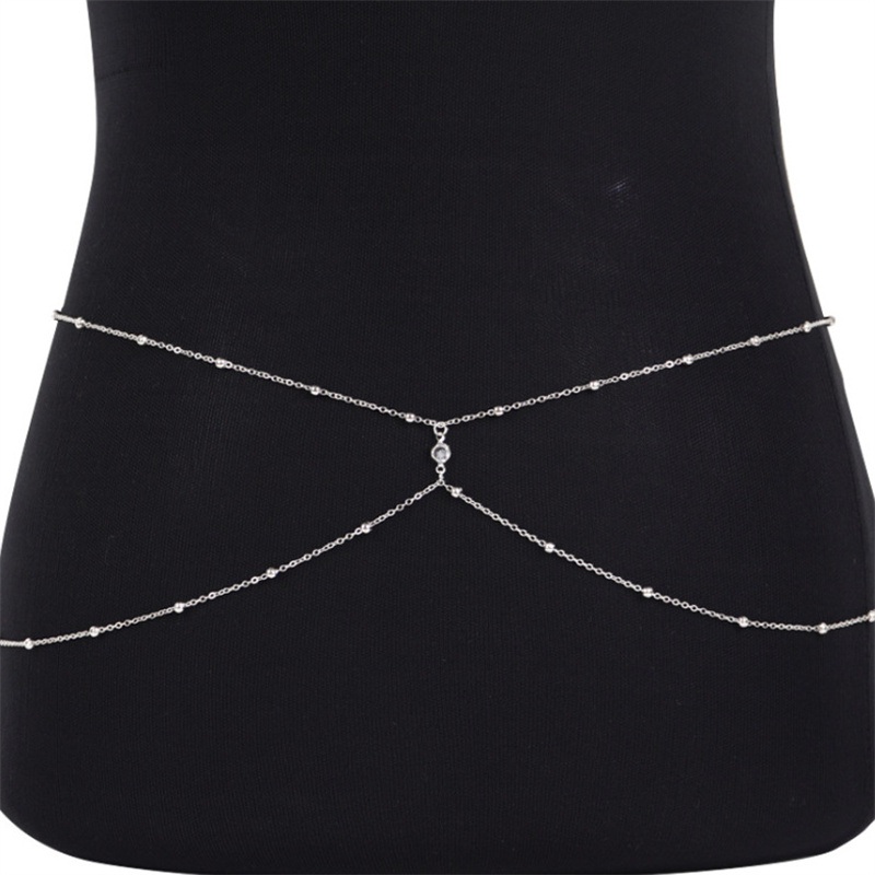 سلاسل البطن مطرز بالخرز من حجر - مراجعة Body Jewelry Ends وسعره