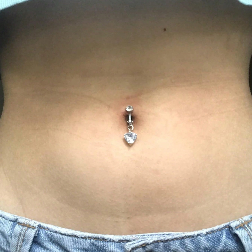 حلقات سرة البطن الذهبية المزيف - مراجعة Body Jewelry And Piercing وسعره