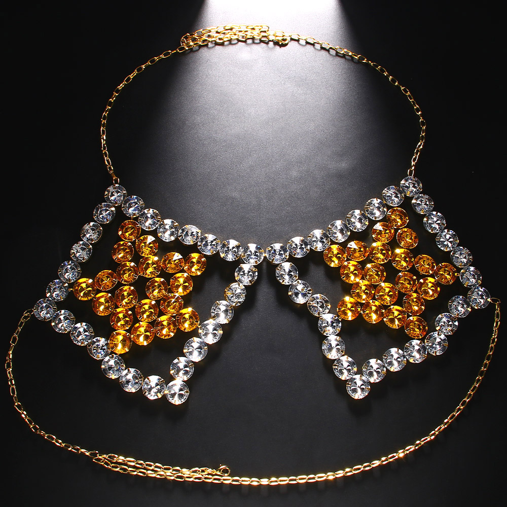 مثير الأصفر الخماسي الصدر سلسل - مراجعة Yellow Body Jewelry وسعره