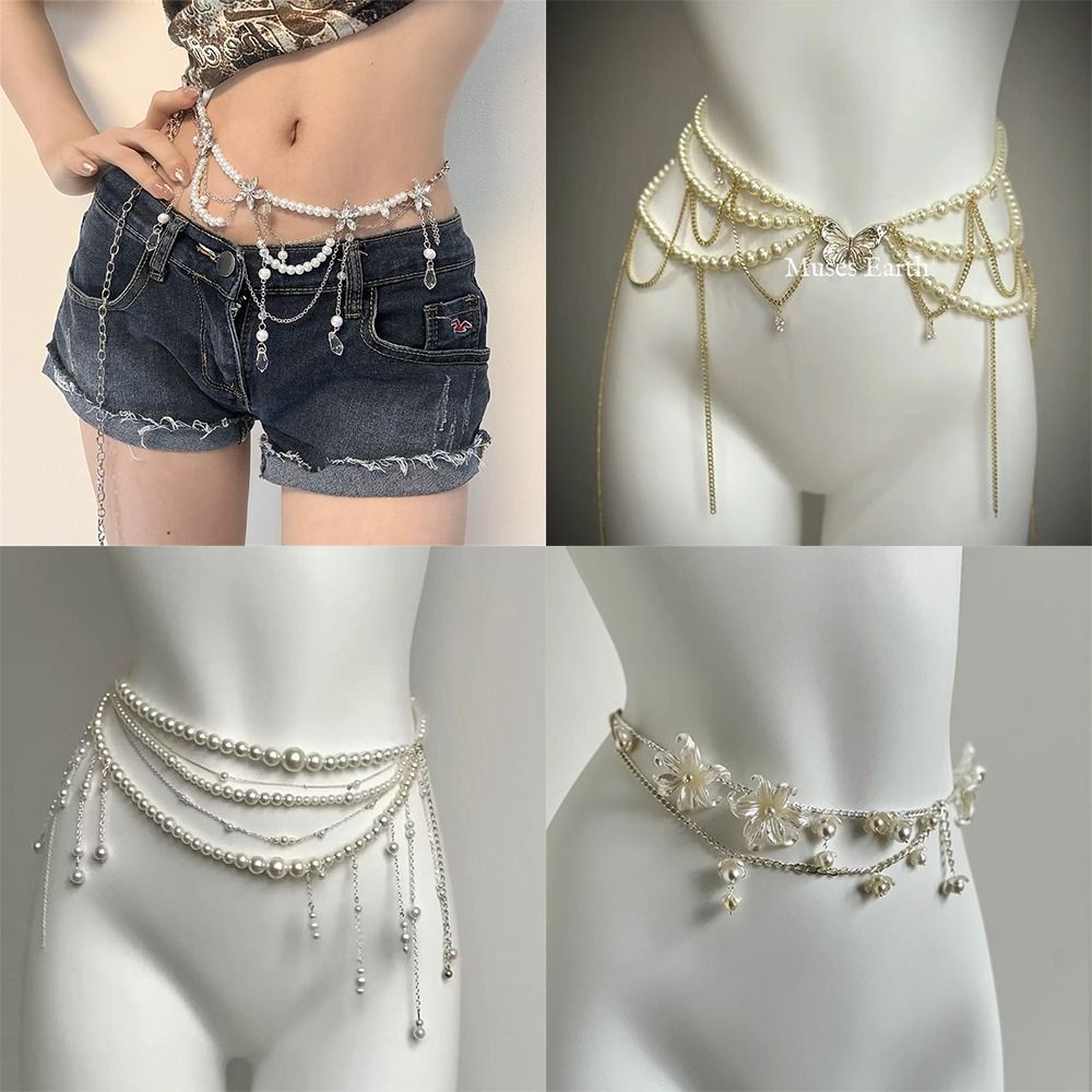 أزياء أنيقة لؤلؤة الخصر سلاسل  - مراجعة Body Jewelry Ends وسعره