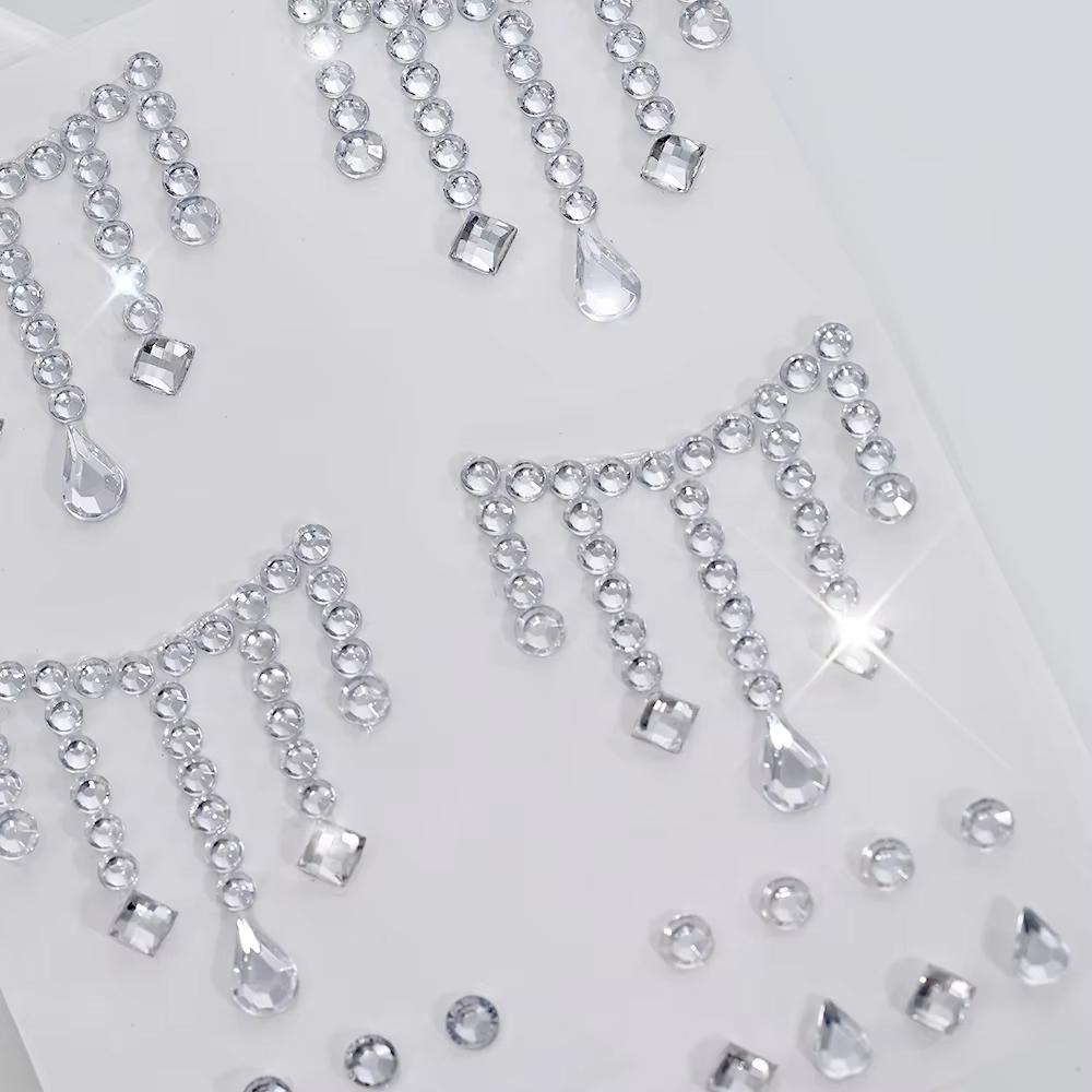 1/5 ورق وجه مجوهرات ملصقات DIY - مراجعة Body Jewelry Stickers وسعره
