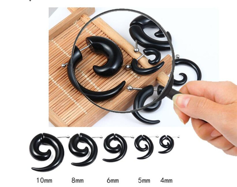 فاسق الأسود القبلية دوامة أقرا - مراجعة Body Jewelry Tunnels وسعره
