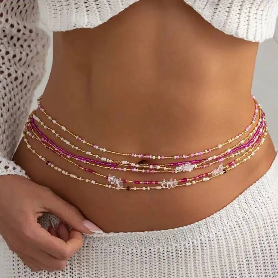 مجموعة من 6 قطع سلاسل خصر بوهي - مراجعة Body Jewelry Ends وسعره